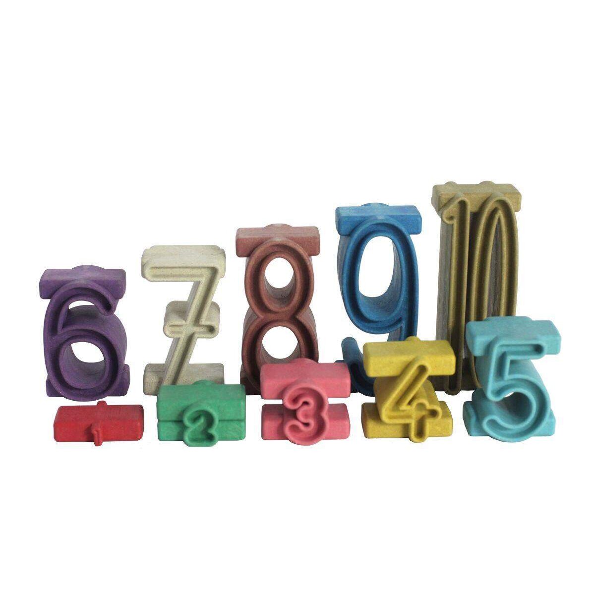 Wissner RE-Wood® 34 Stapelzahlen in Montessori Farben