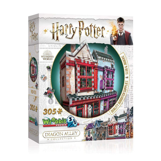 Wrebbit 3D Puzzle Harry Potter™ - Quality Quidditch Supplies™ and Slug and Jiggers™, 305 Teile