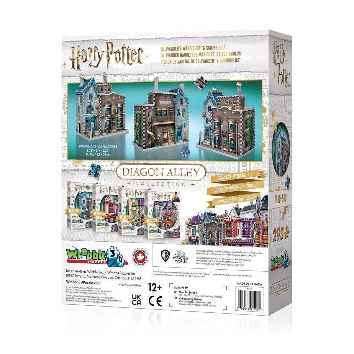 Wrebbit 3D Puzzle Harry Potter™ - Ollivander’s™ Maker of Fine Wands und Scribbulus™, 295 Teile