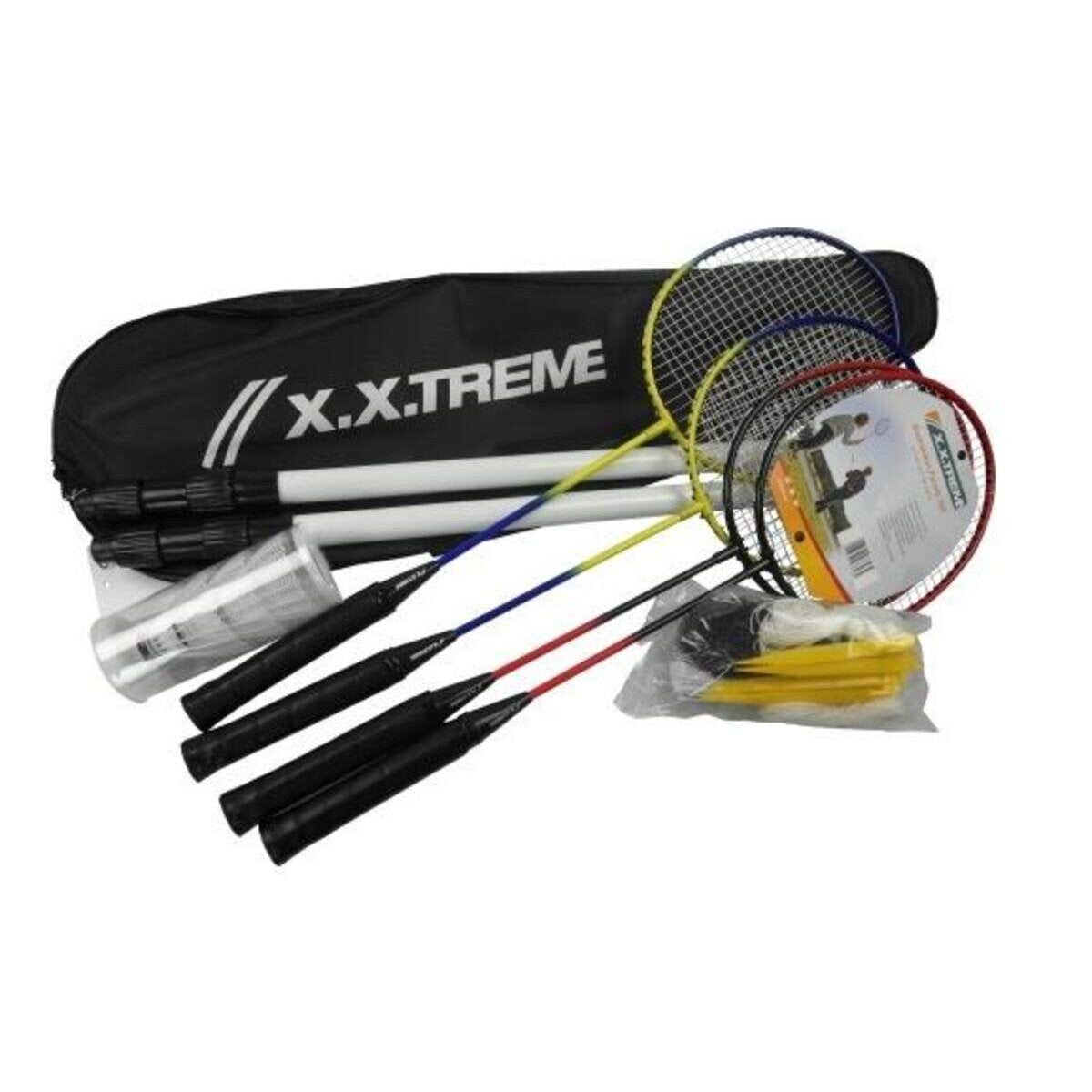 XXTreme Badminton-Family Set mit Netz in Tasche