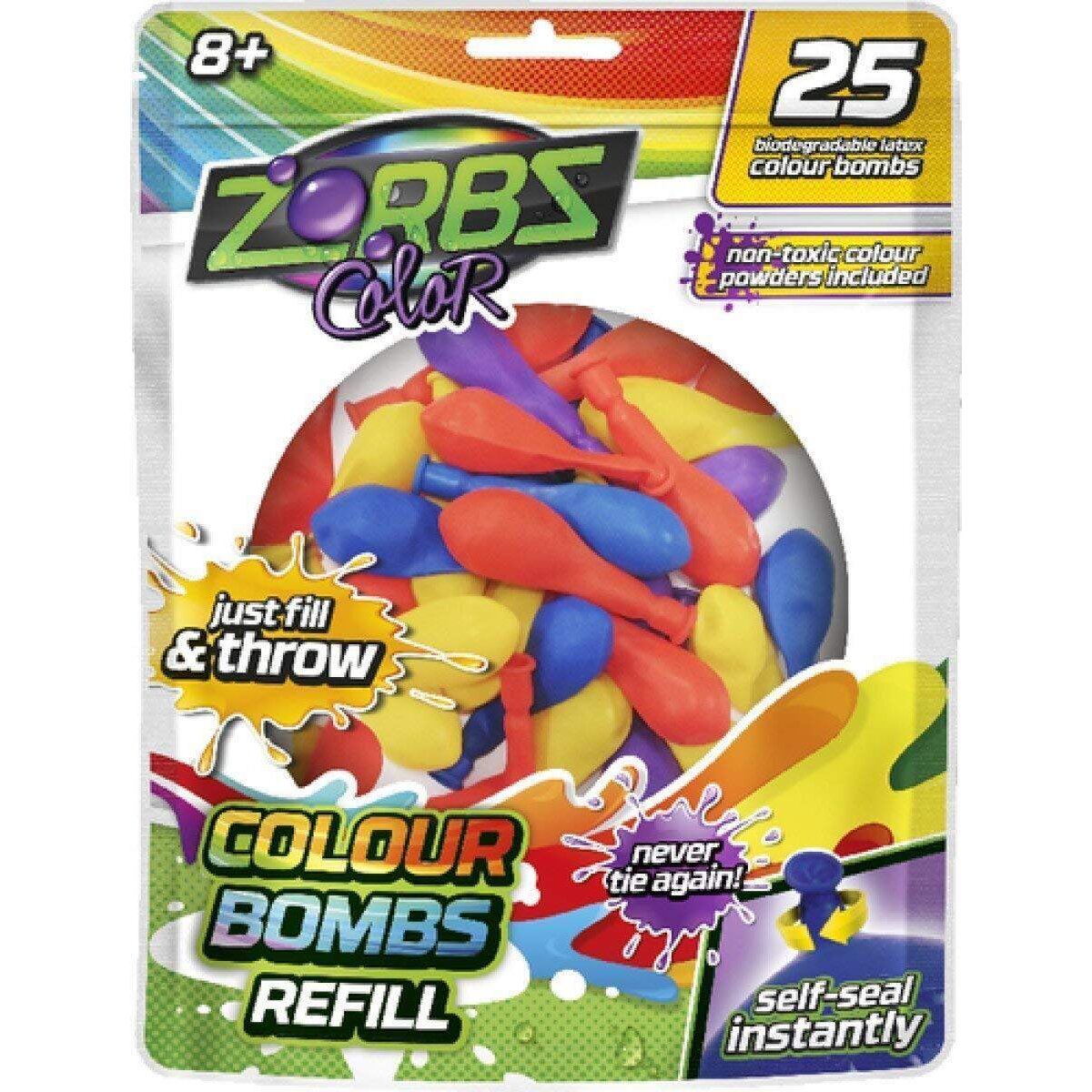 Zorbs Nachfüllpackung Wasserbomben bunt, 25er