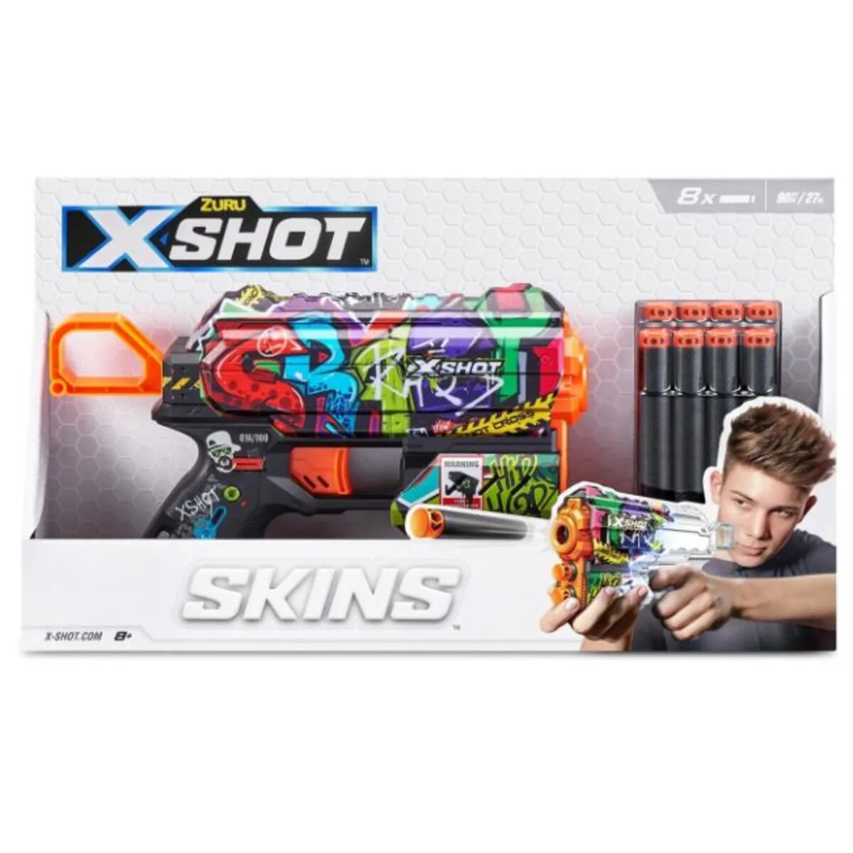 Zuru Softdart Pistole X-Shot Skins Flux Graffiti