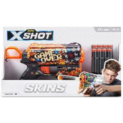 Zuru Softdart Pistole X-Shot Skins Flux Game Over