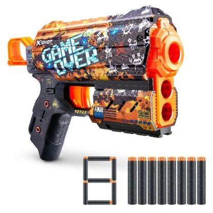 Zuru Softdart Pistole X-Shot Skins Flux Game Over
