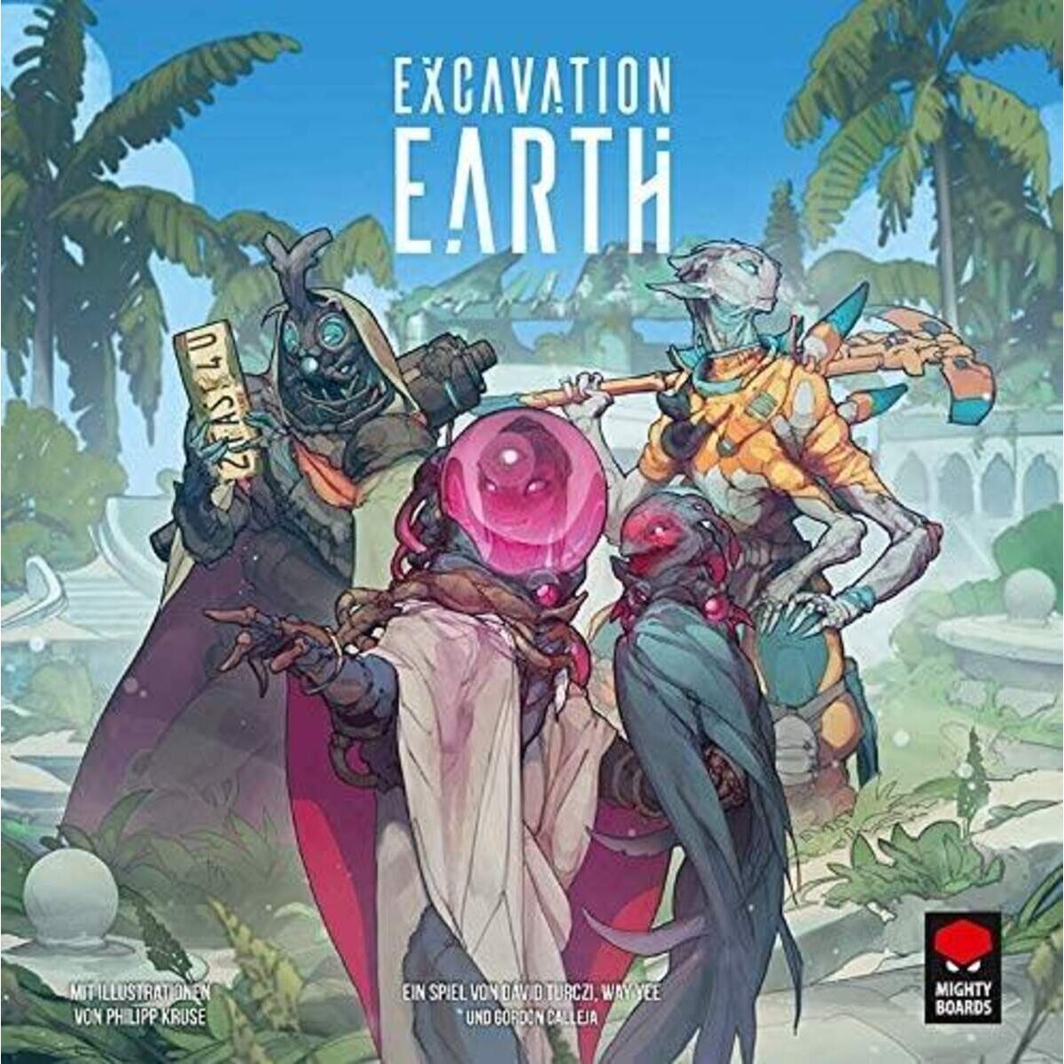Asmodee Excavation Earth, Grundspiel, Expertenspiel, Deutsch