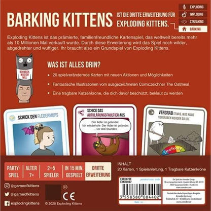 Asmodee Exploding Kittens Exploding Kittens - Barking Kittens