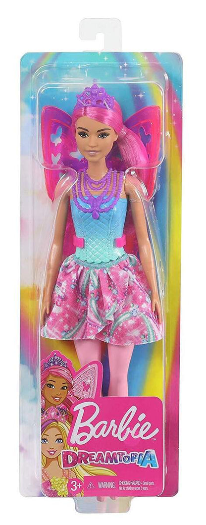 Barbie Dreamtopia Fee (pinke Haare) Puppe mit Flügeln