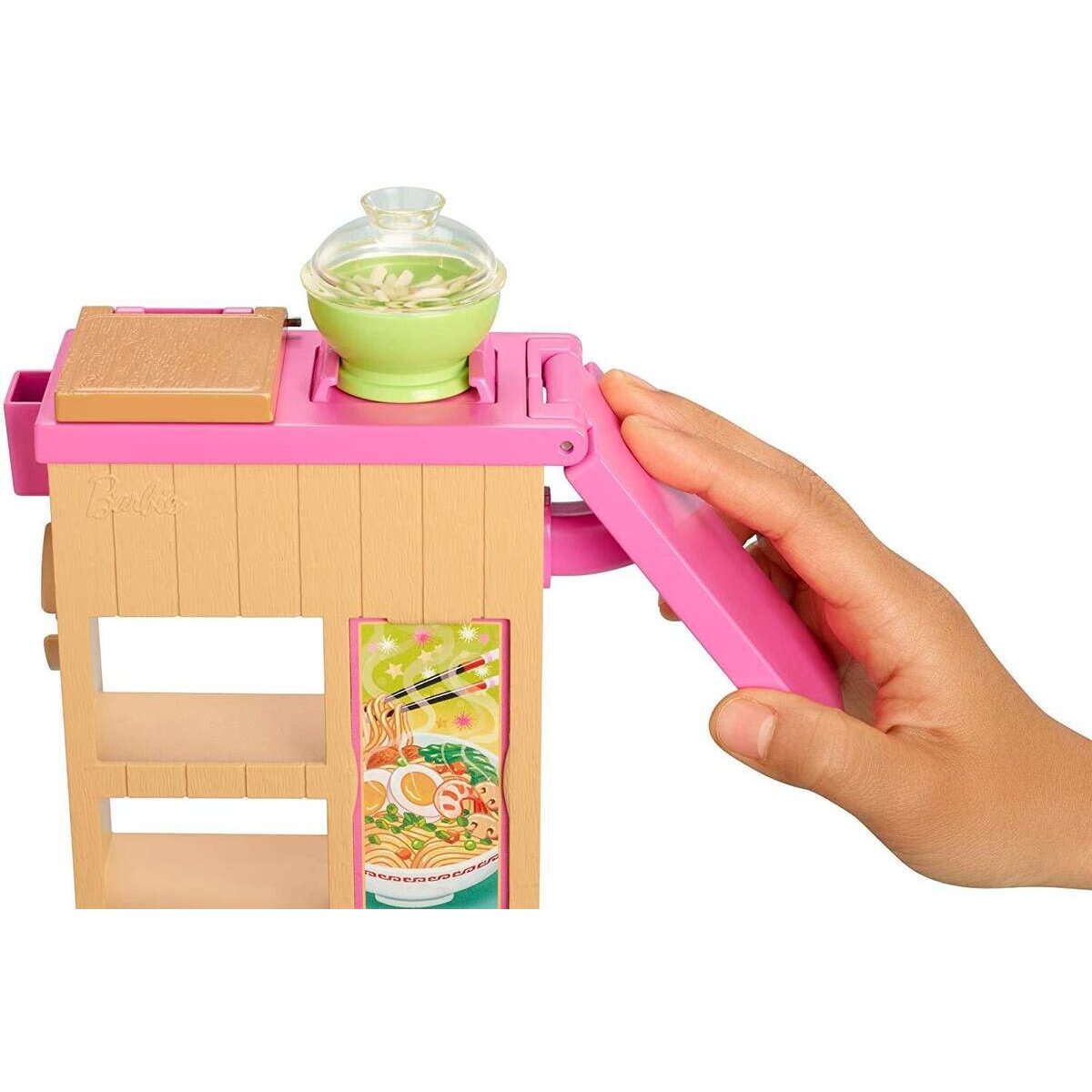 Barbie Pasta-Spielset mit Puppe (blond), Anziehpuppe, Barbie Küche mit Knete