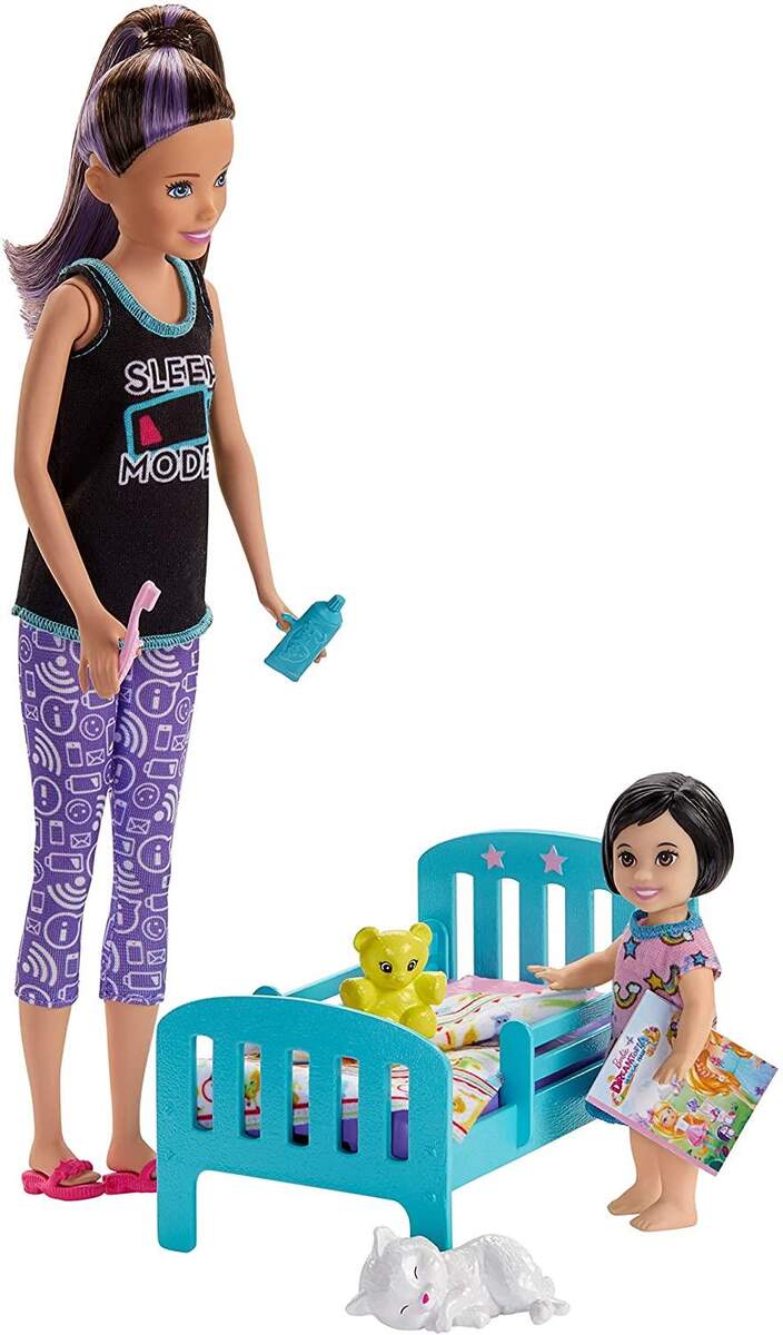 Barbie Skipper Babysitters Spielset inklusive 2 Puppen und Zubehör