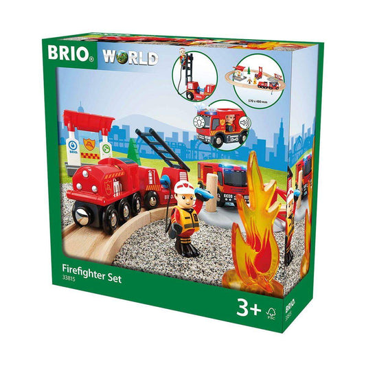 BRIO Bahn Feuerwehr Set