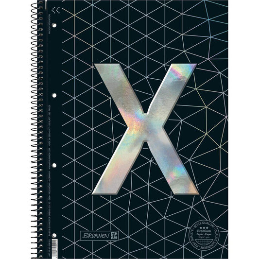 BRUNNEN Collegeblock Premium Xtreme A4 kariert, mit Randlinie innen und außen, Lin. 28