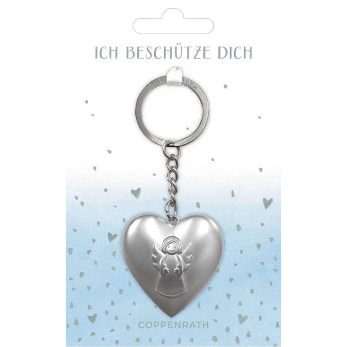 Coppenrath Verlag Schlüsselanhänger Ich beschütze dich - Herz mit Schutzengel