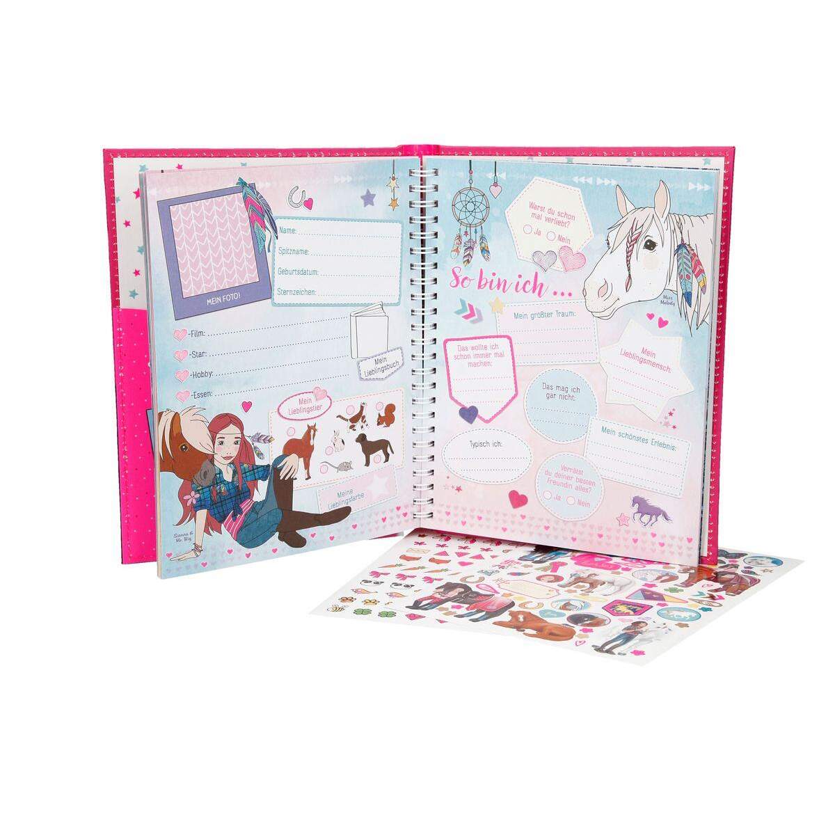 Depesche Beste Freundinnen Buch Miss Melody mit Glitzercover