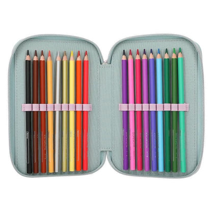 Depesche Miss Melody 3 Fach Federtasche LED Herzen