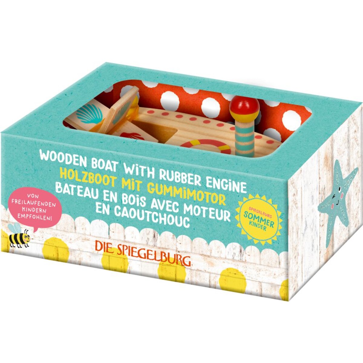 Die Spiegelburg Holzboot mit Gummimotor - Spiegelburg Sommerkinder