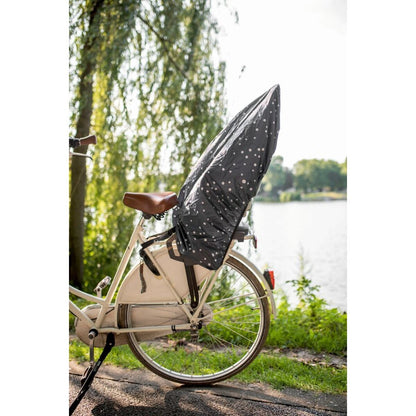 Die Spiegelburg Regenschutz für Fahrradkindersitz Grau getupft (Pimp my bike!)