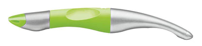 STABILO EASYoriginal metallic in neongrün/metallic, ergonomischer Tintenroller für Rechtshänder