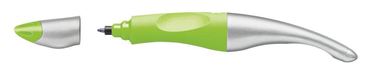 STABILO EASYoriginal metallic in neongrün/metallic, ergonomischer Tintenroller für Rechtshänder