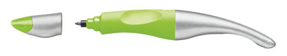 STABILO EASYoriginal metallic in neongrün/metallic, ergonomischer Tintenroller für Rechtshänder