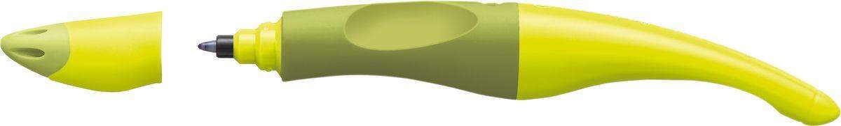 Ergonomischer Tintenroller für Rechtshänder - STABILO EASYoriginal in limette/grün - Einzelstift - Schreibfarbe blau (löschbar) - inklusive Patrone