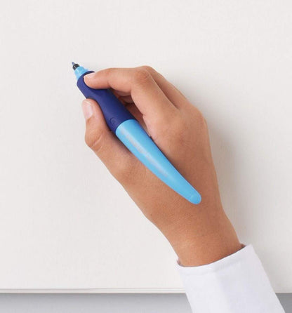Ergonomischer Tintenroller für Rechtshänder - STABILO EASYoriginal in limette/grün - Einzelstift - Schreibfarbe blau (löschbar) - inklusive Patrone