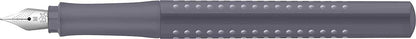 Faber-Castell - Füller Grip 2010, Federstärke M, dapple gray