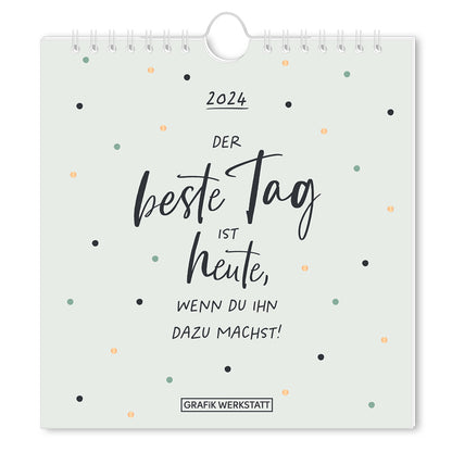 Grafik Werkstatt Postkartenkalender 2024 Der beste Tag