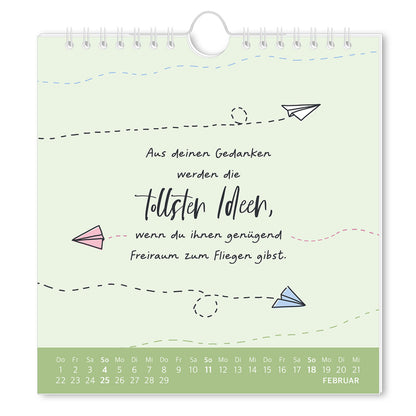 Grafik Werkstatt Postkartenkalender 2024 Der beste Tag