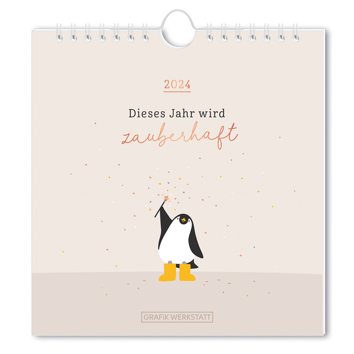 Grafik Werkstatt Postkartenkalender 2024 Dieses Jahr wird zauberhaft
