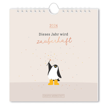 Grafik Werkstatt Postkartenkalender 2024 Dieses Jahr wird zauberhaft