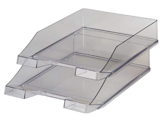 HAN Standardbriefkorb C4 , Polystyrol (PS), grau-transparent