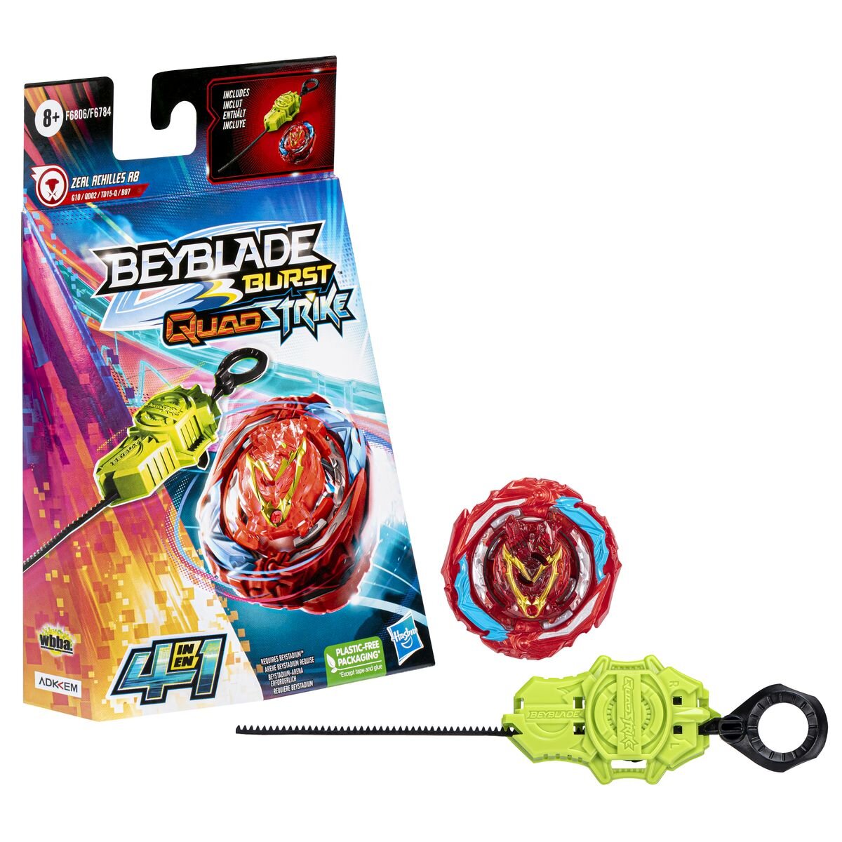 Hasbro Beyblade Quadstrike Zeal Achilles