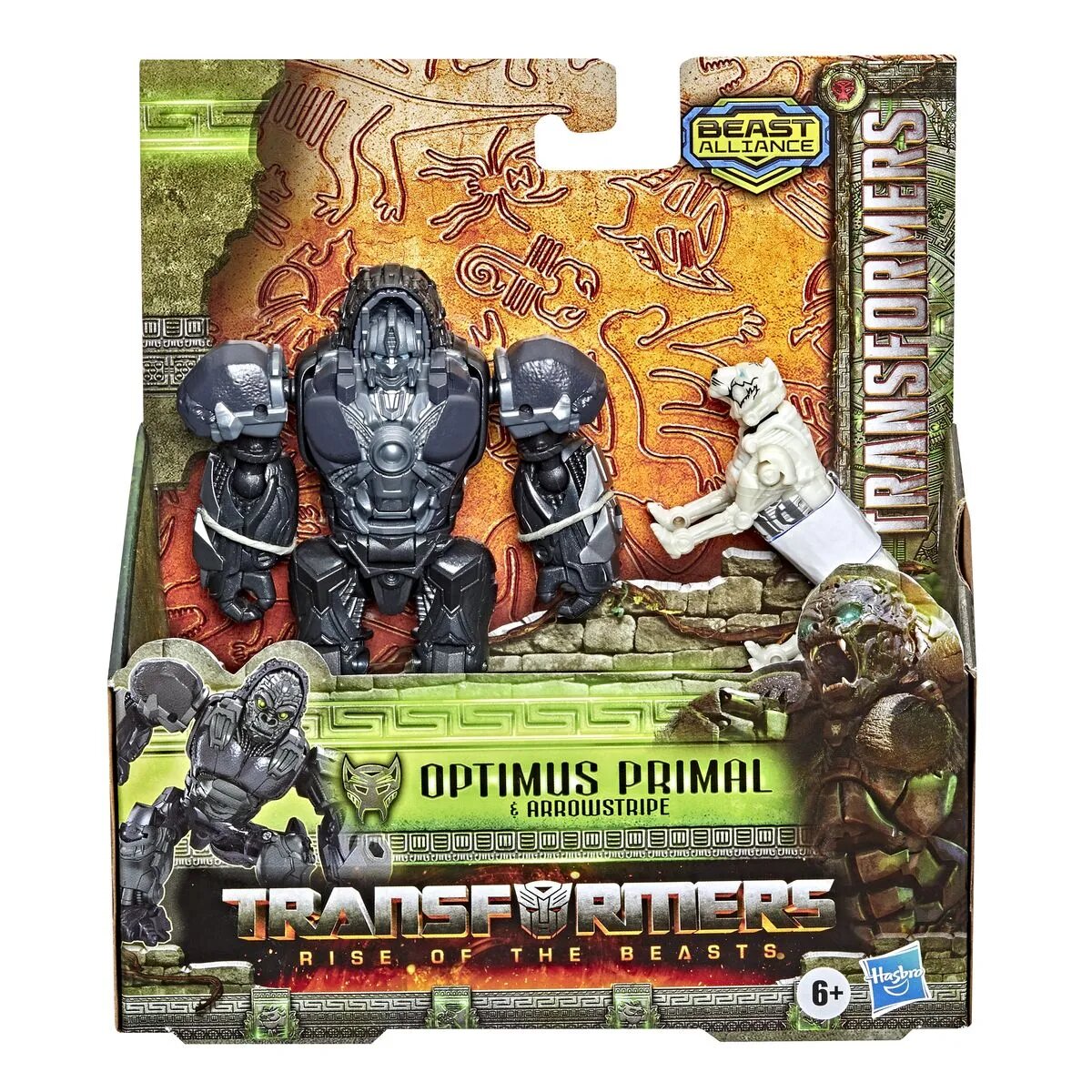 Hasbro Transformers: Aufstieg der Bestien Beast Alliance Beast Weaponizers 2er-Pack Optimus Primal und Arrowstripe
