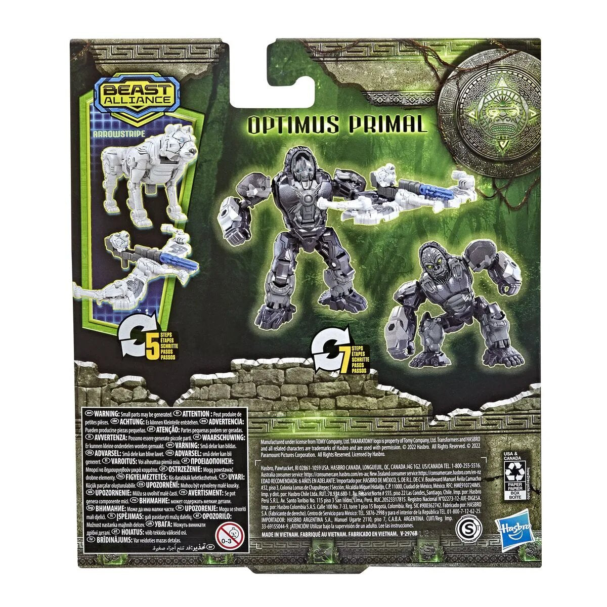 Hasbro Transformers: Aufstieg der Bestien Beast Alliance Beast Weaponizers 2er-Pack Optimus Primal und Arrowstripe