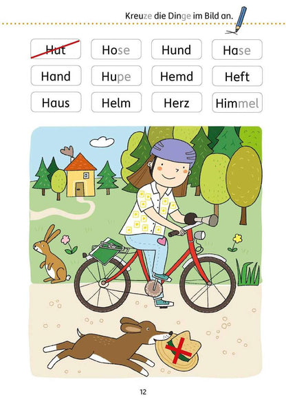 Hauschka Verlag Mein Übungsheft Lesen – 1. Klasse: Vom Wort zum Satz, A5-Heft