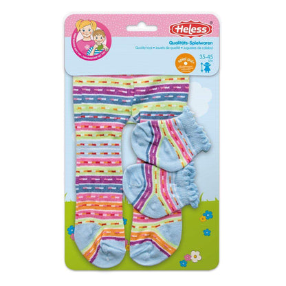 Heless Puppen Strumpfhose mit Söckchen, Größe 35 45 cm, 1 Paar, sortiert