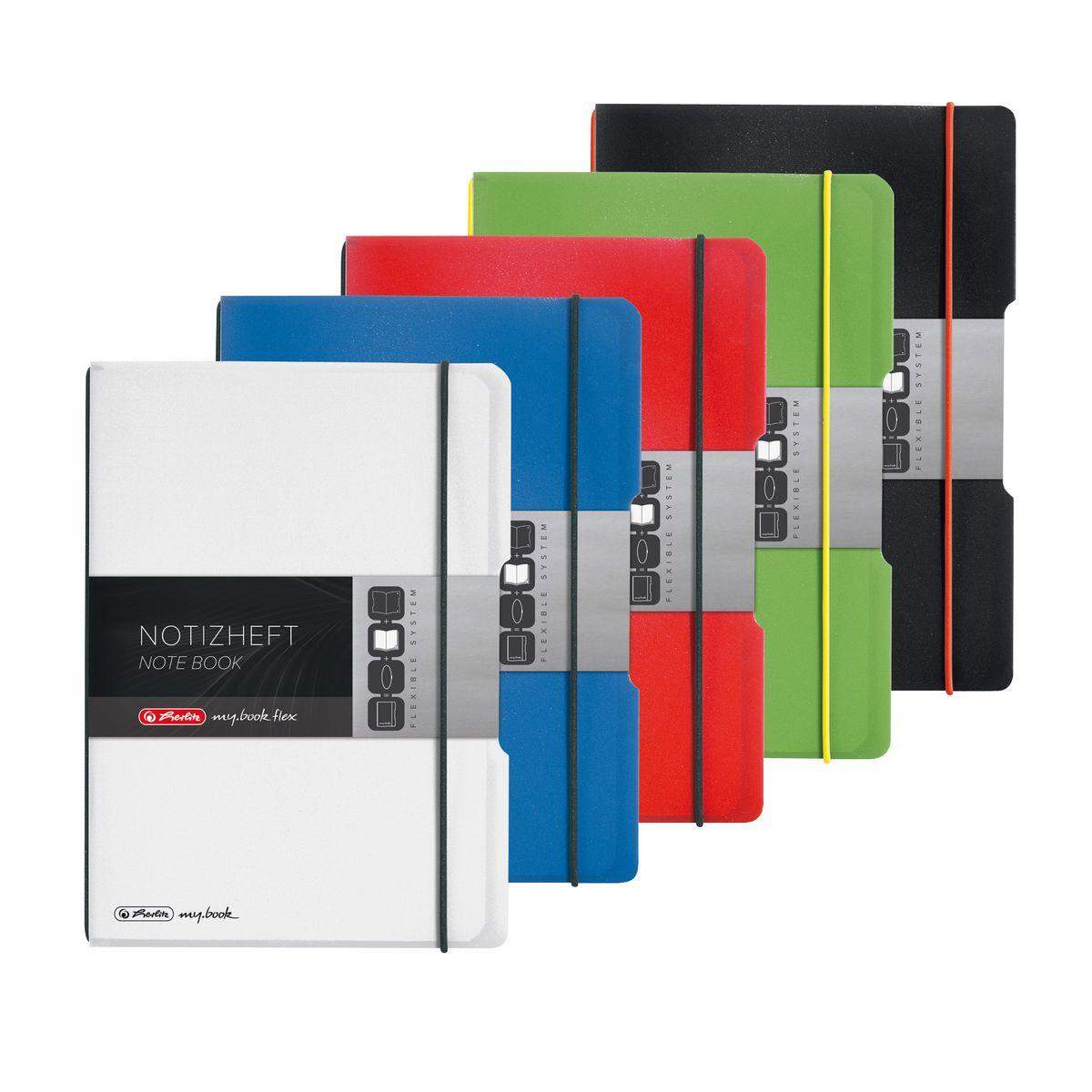 Herlitz Notizheft PP A5 Flex transparent kariert