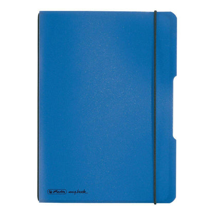 Herlitz Notizheft PP A5 Flex blau kariert 40 Blatt