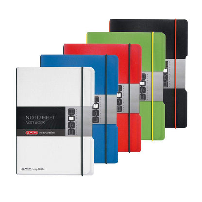 Herlitz Notizheft PP A5 Flex blau kariert 40 Blatt