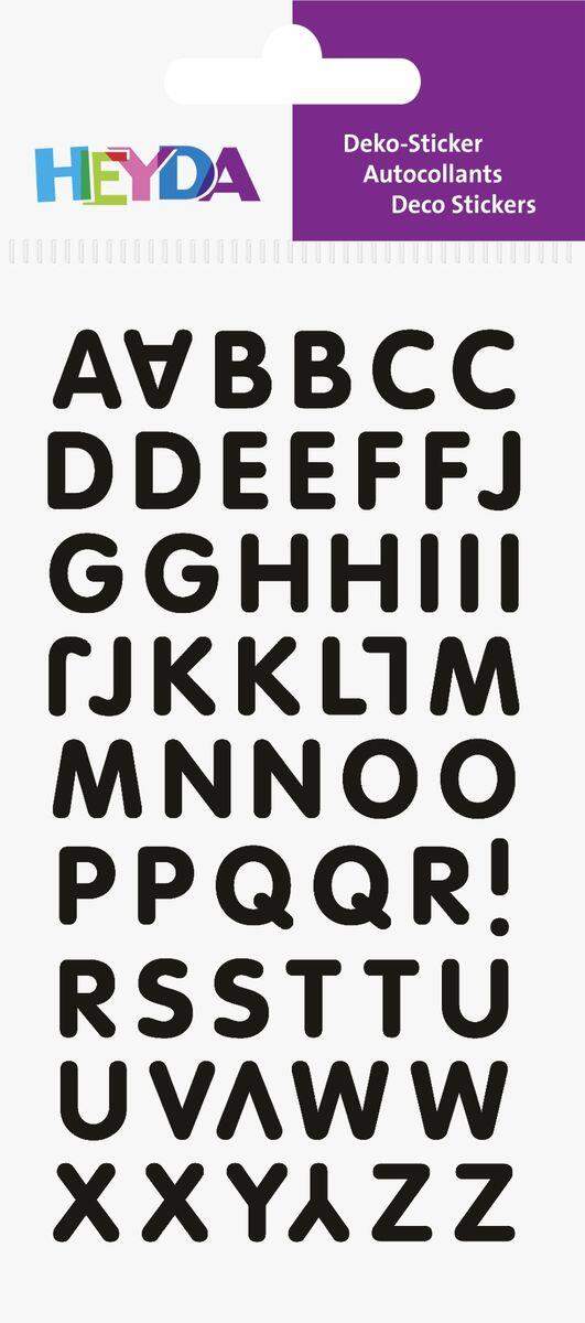Heyda Sticker Mix Buchstaben schwarz