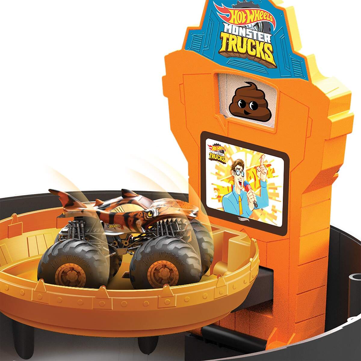 Hot Wheels Monster Truck Stunt-Reifen-Spielset inkl. 2 Spielzeugautos
