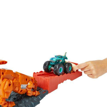 Hot Wheels Monster Trucks Spielset Sabertooth Showdown