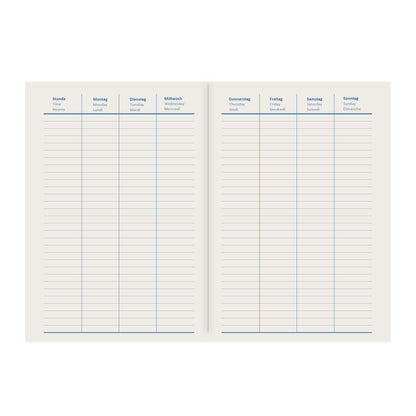 Idena Agenda A6 2024 Sparkle puder FSC-Mix