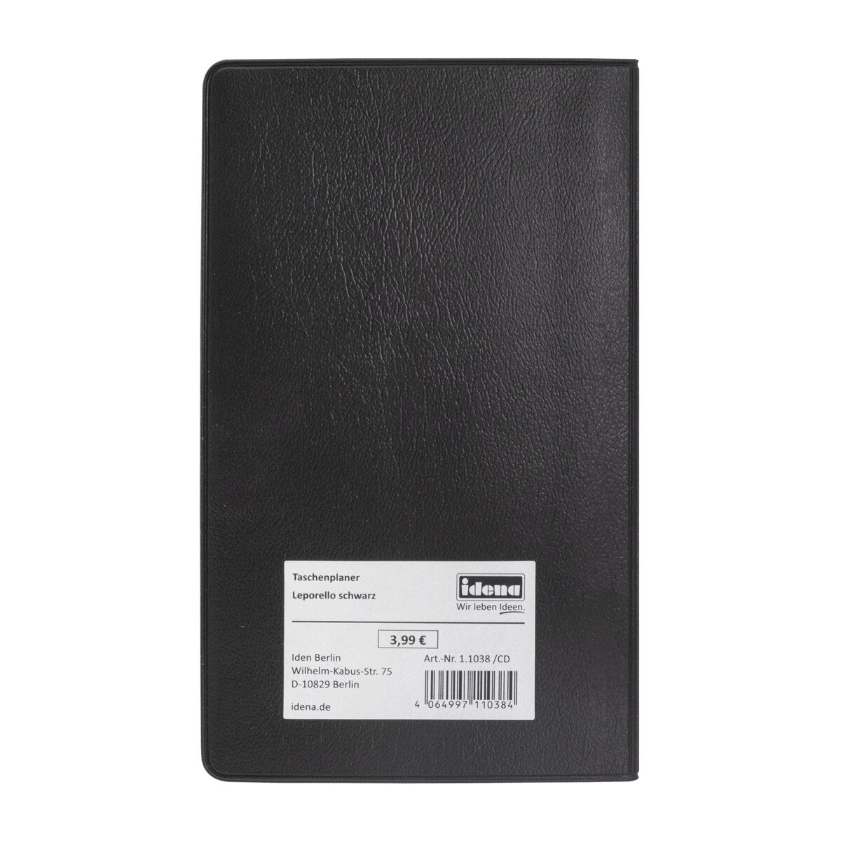 Idena Taschenplaner 2024 Leporello schwarz FSC-Mix