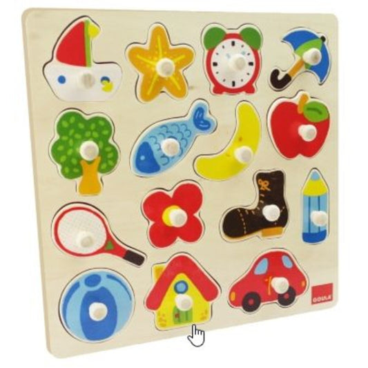 Jumbo Spiele GOULA Holzpuzzle Silhouetten, 15 Teile