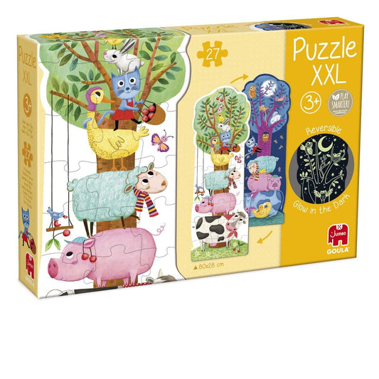 Jumbo Spiele GOULA XXL Puzzle Tag & Nacht, 27-teilig