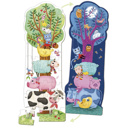 Jumbo Spiele GOULA XXL Puzzle Tag & Nacht, 27-teilig