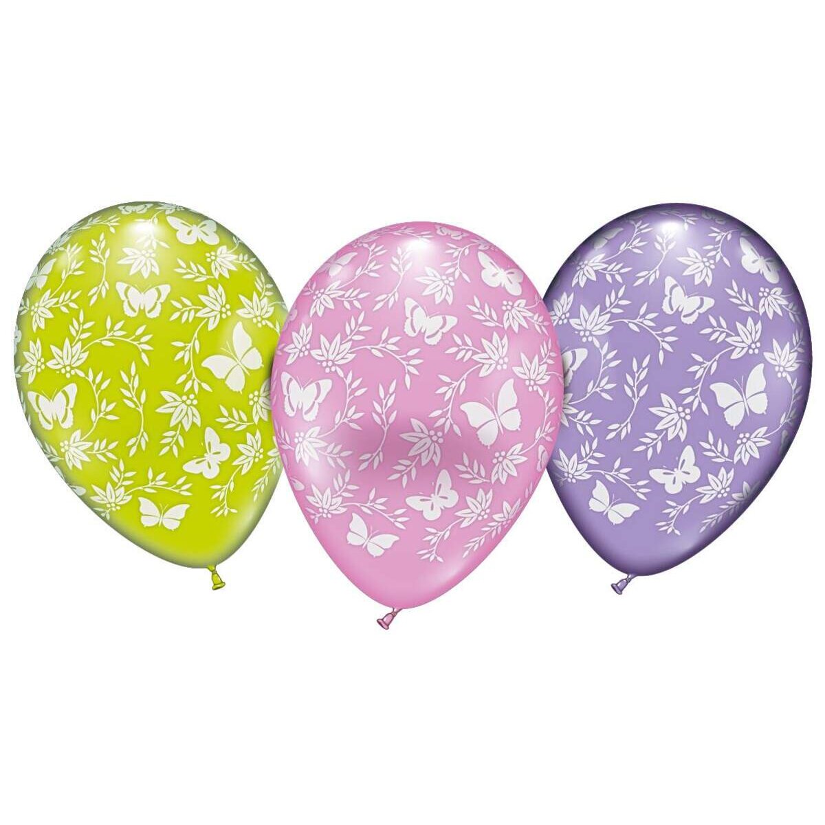 Karaloon 6 Ballons Schmetterlinge Ø 28-30 cm