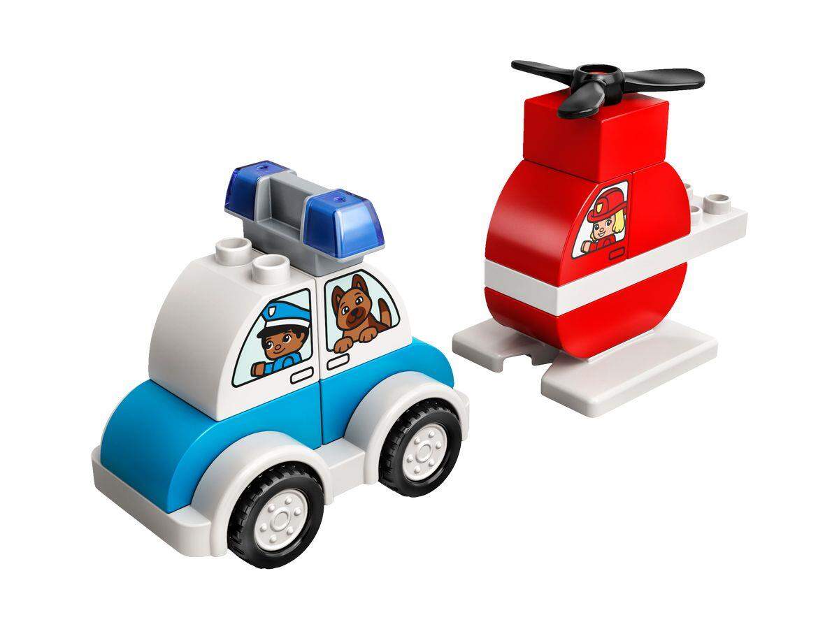 LEGO® DUPLO® Creative Play 10957 Mein erster Feuerwehrhubschrauber und mein erstes Polizeiauto