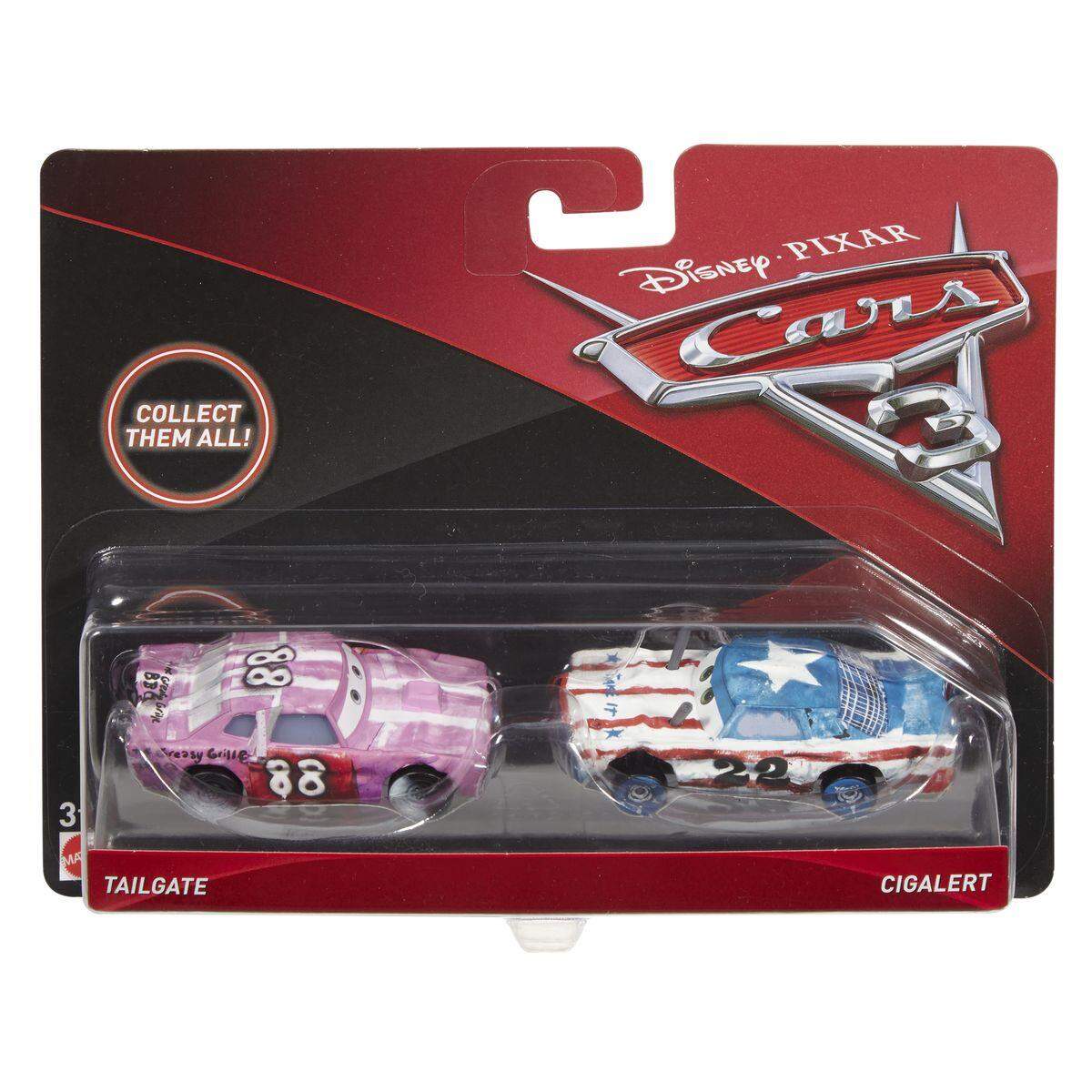 Mattel Disney Pixar Cars 3 Die-Carst 2er-Pack, 2 Stück, sortiert